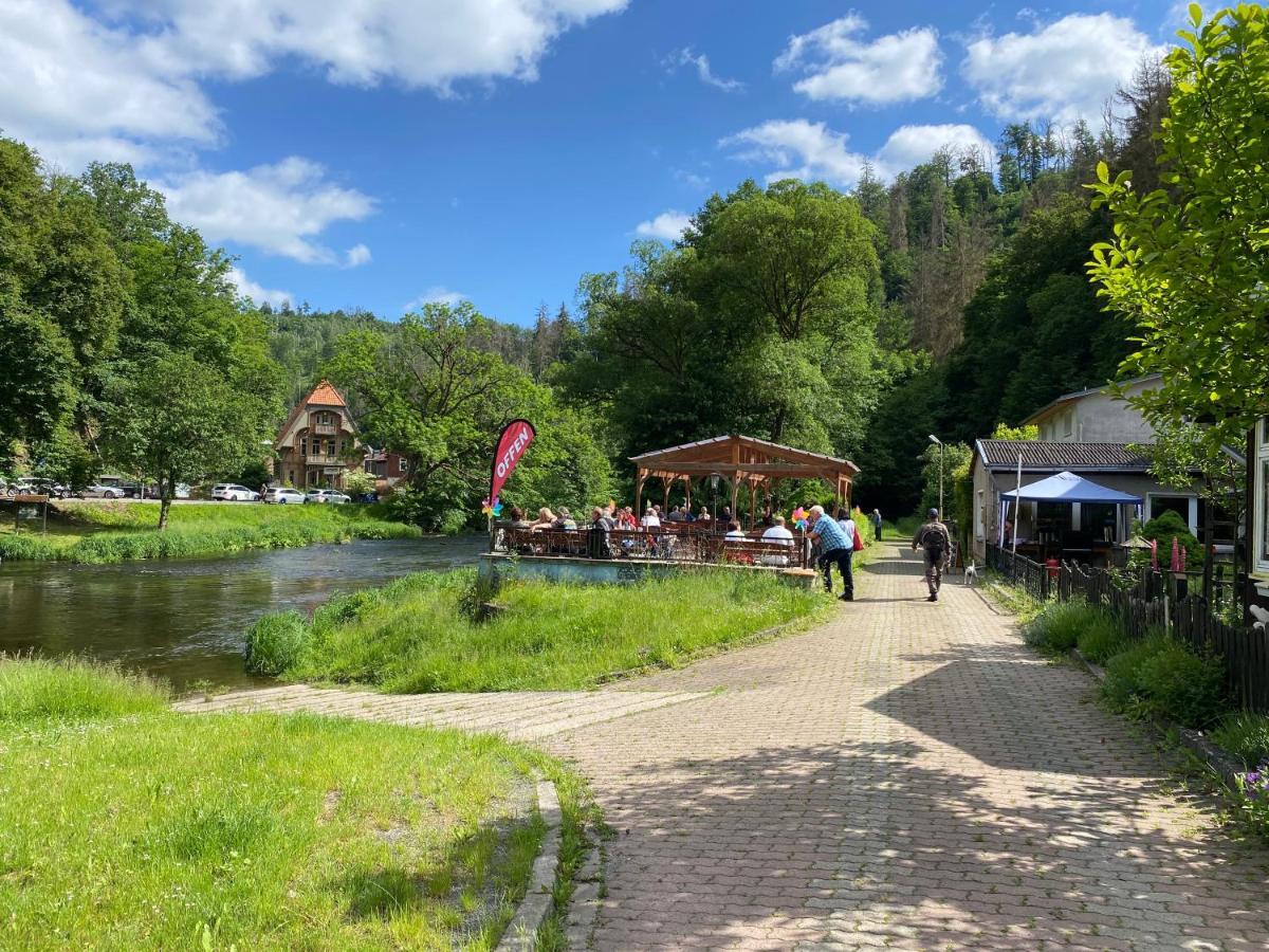 Pension Sternschnuppe, Treseburg Harz, Unmittelbar Am Wasser Thale Luaran gambar
